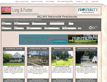 Tablet Screenshot of foreclosures.longandfoster.com
